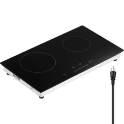 VEVOR Electric Cooktop, 24 Inch 2 Burners Built-in Electric Stove Top, 1800W Ceramic Top Radiant Cooktop With Glass Panel, Touch Control, Timer 15 VEVOR Electric Cooktop, 24 Inch 2 Burners Built-in Electric Stove Top, 1800W Ceramic Top Radiant Cooktop With Glass Panel, Touch Control, Timer -Vevor GUEST 8dc63217 6d2b 4022 9a84 7fba8a7f67c2