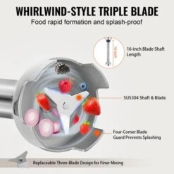 VEVOR Commercial Immersion Blender, 500W Heavy Duty Hand Mixer, 16 Inch Stepless Variable Speed Mixer With Stainless Steel Blade, Black -Vevor GUEST 8dde3e39 cbaa 4379 b35e 02a7e46e00ea