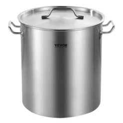 VEVOR Stainless Steel Stockpot, 42 Quart Large Cooking Pots, Cookware Sauce Pot With Basket, Lid, And Handle, Heavy Duty Grade Stock Pot, Silver -Vevor GUEST 8f03f4b2 29b2 4889 a5f3 8810064012a0