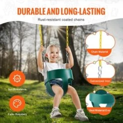 VEVOR Toddler Swing Seat, High Back Full Bucket Baby Swing Seat With Coated Chains And Carabiners, Support 150 Lbs Baby Outdoor Swing 11 VEVOR Toddler Swing Seat, High Back Full Bucket Baby Swing Seat With Coated Chains And Carabiners, Support 150 Lbs Baby Outdoor Swing -Vevor GUEST 8f1c225a 840c 4406 83c9 572b43c13b7b