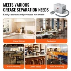 VEVOR Commercial Grease Trap, 8 LBS Grease Interceptor, Side Inlet Interceptor,Stainless Steel Grease Trap, 2.8 GPM Waste Water Oil-water Separator -Vevor GUEST 8f3b76a9 dd0e 40c3 8a37 946678c2fed0