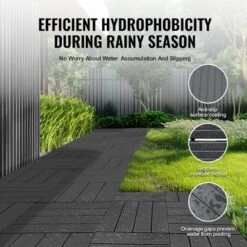 VEVOR Interlocking Deck Tiles, 10 Pack,12"x12" 10 Sq. Ft Plastic Waterproof Outdoor Flooring All Weather Use, Patio Floor Decking Covering Tiles 11 VEVOR Interlocking Deck Tiles, 10 Pack,12"x12" 10 Sq. Ft Plastic Waterproof Outdoor Flooring All Weather Use, Patio Floor Decking Covering Tiles -Vevor GUEST 8fe52bdc 1ace 4fce b30c 7828ff916576