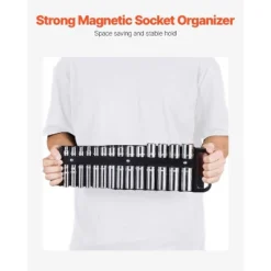 VEVOR Portable Socket Organizer Tray, 3-Piece Metric & SAE Socket Organizer Set, 1/4'', 3/8'' And 1/2'' Heavy-Duty Socket Holder With Handle -Vevor GUEST 9077f05e 9a41 4f43 864b 3193a027c772