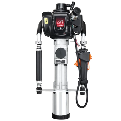 VEVOR 37.77cc Gas-Powered T Post Driver, 4-Stroke Engine Gasoline Fence Piling Pounder, With 3 Post Driving Head(45/55/88 Mm) , Silver 8 VEVOR 37.77cc Gas-Powered T Post Driver, 4-Stroke Engine Gasoline Fence Piling Pounder, With 3 Post Driving Head(45/55/88 Mm) , Silver - Image 8