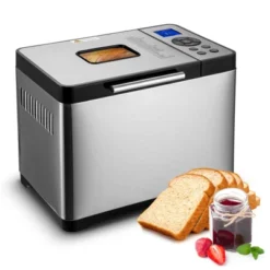 VEVOR Bread Maker, 19-in-1 2LB Dough Machine, Nonstick Ceramic Pan Automatic Breadmaker, 3 Loaf Sizes, 3 Crust Colors, Silver -Vevor GUEST 9170a76e 2bd6 4267 9754 4ac8eb7619eb