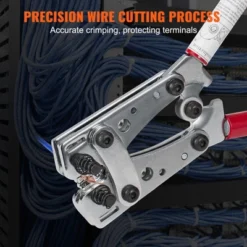 VEVOR Battery Cable Lug Crimping Tool, 10-1/0AWG With Cable Cutter And 48PCS Copper Ring Terminals, 6 Wire Sizes Crimping Die -Vevor GUEST 9191081b d9ae 488a b9f6 4b4b920571b6
