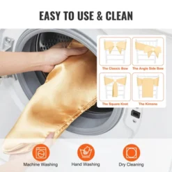 VEVOR Stretch Spandex Chair Sashes Bows, Chair Slipcover And Stretch Chair Sash, Elastic Chair Bands, Fitting Wedding, Holiday, (50 PCS Gold) 12 VEVOR Stretch Spandex Chair Sashes Bows, Chair Slipcover And Stretch Chair Sash, Elastic Chair Bands, Fitting Wedding, Holiday, (50 PCS Gold) -Vevor GUEST 92b947d5 f3a7 4d17 aa6c 41ffe8f63e55