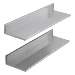 VEVOR 8.6" X 30" Stainless Steel Shelf, Wall Mounted Floating Shelving With Backsplash, 44 Lbs Load Capacity Commercial Shelves -Vevor GUEST 92fc1554 a526 4b91 90f7 d1dc361bbdb0