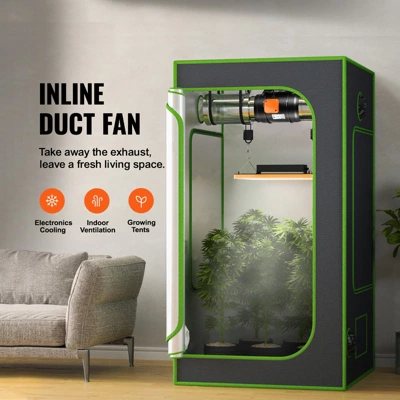 VEVOR Inline Duct Fan, 8-Inch 750 CFM With Variable Speed Controller, Quiet AC-motor Ventilation Exhaust Fan For Cooling Booster, Grow Tents, Black 2 VEVOR Inline Duct Fan, 8-Inch 750 CFM With Variable Speed Controller, Quiet AC-motor Ventilation Exhaust Fan For Cooling Booster, Grow Tents, Black - Image 2