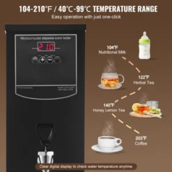 VEVOR Commercial Water Boiler, Electric Hot Water Dispenser With 316 Stainless Steel Heating Tube, 1500W Step-by-step Fast Heating 50L Per Hour -Vevor GUEST 93de7a10 e913 439b afcf 5d2bf0a2ab8f