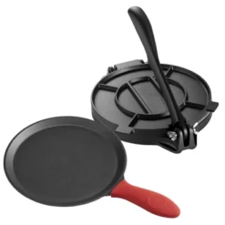 VEVOR Tortilla Press, 10 Inch Cast Iron Tortilla And Roti Maker, Heavy Duty Tortilladora Press, Pataconera Makers, Black -Vevor GUEST 947094b7 7948 4a5f 857f 2d10104eeb57