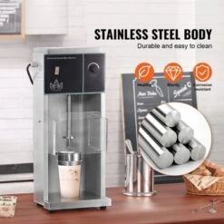 VEVOR Ice Cream Blender, 400W High-Speed Ice Cream Maker Mixer Stir Machine 4200RPM, Stepless Speed Adjustment, Silver 12 VEVOR Ice Cream Blender, 400W High-Speed Ice Cream Maker Mixer Stir Machine 4200RPM, Stepless Speed Adjustment, Silver -Vevor GUEST 9674e92e 8c09 4a6e b244 f6506f020c12