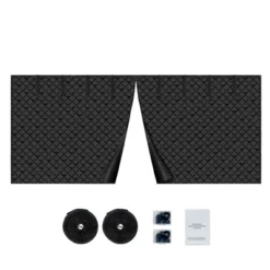 VEVOR Garage Door Screen For Winter, 18x7FT, Garage Door Insulation Kit, Magnetic Thermal Insulated Door Curtain With 300D Oxford Fabric, Black -Vevor GUEST 97452073 50d1 44e4 a932 c9dc8d36686b