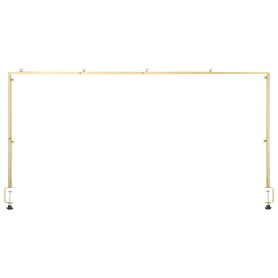 VEVOR Over The Table Rod Stand With Clamps, 13"-42" Tall & 28"-98" Length Adjustable, Metal Table Arch Stand, Tabletop Balloon Arch Frame, Gold 8 VEVOR Over The Table Rod Stand With Clamps, 13"-42" Tall & 28"-98" Length Adjustable, Metal Table Arch Stand, Tabletop Balloon Arch Frame, Gold - Image 8