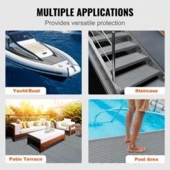 VEVOR Boat Flooring, EVA Foam Boat Decking 94.5" X 45.7", Non-Slip Self-Adhesive Flooring, 29.9 Sq.ft Marine Carpet For Boats, Yacht, Pontoon,Gray -Vevor GUEST 979aaa49 9b36 408d bf76 2c75bcd6c64c