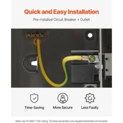 VEVOR Outdoor Electrical Outlet Box, 20 AMP GFCI Receptacle, Electrical Outlet Panel Box With GFCI Protection, IP54 Weatherproof Exterior, Gray -Vevor GUEST 9a9bc732 deae 48b4 9cf5 ffe6137b0ee0