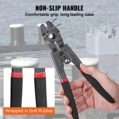 VEVOR Wire Rope Crimping Tool And Cutter Up To 2.2mm Wire Cable Crimps, 1/64" - 3/32" Crimping Loop Sleeve Kit And 160pcs Aluminum Buckles -Vevor GUEST 9c22f742 f783 49d9 bfe8 1f0bd434a6e1
