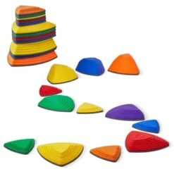 VEVOR Balance Stepping Stones For Kids, 12 PCS, Up To 220 Lbs, Non-Slip Toddlers Sensory Stepping Stones, Toys For Children Aged 3 4 5 6 7 8+ -Vevor GUEST 9c6ea08c 1a60 45a7 ab0a 1bbf4d680329