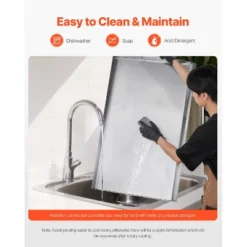 VEVOR Stainless Steel Griddle, 36x22 Inch Universal Flat Top Rectangular Plate, Gas Grill Griddle For BBQ Grill, Teppanyaki, Silver -Vevor GUEST 9c88c112 ab46 4a85 9c66 fb37f2f04216