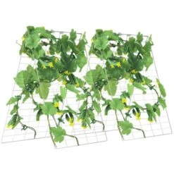 VEVOR Cucumber Trellis For Climbing Plants, 35" X 55" Foldable Cucumber Trellis Set With Plant Clips, Metal Garden Trellis For Raised Bed 15 VEVOR Cucumber Trellis For Climbing Plants, 35" X 55" Foldable Cucumber Trellis Set With Plant Clips, Metal Garden Trellis For Raised Bed -Vevor GUEST 9c89e36a efda 4671 8e40 e178d7035b91