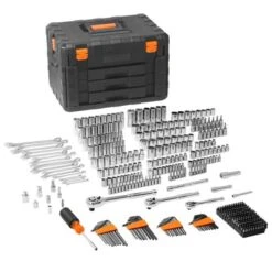 VEVOR Mechanics Tool Set And Socket Set, 1/4" 3/8" 1/2" Drive Deep And Standard Sockets, 450 Pcs SAE And Metric Mechanic Tool Kit -Vevor GUEST 9c97259d 740e 4e9d aa80 2dadda46d768