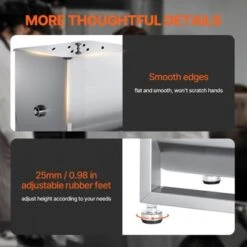 VEVOR Manual Meat Mixer, 80L Fixed Tank Meat Processing Equipment(Mixing Max 80LBS For Meat), Stainless Steel Meat Mixer, Silver -Vevor GUEST 9ca284db 5e89 4f76 a613 cfa1d9930605