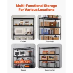 VEVOR Storage Shelves, 3000 Lbs, 5 Tier Heavy Duty Garage Shelving, 24" D X 48" W X 72" H Adjustable Metal Shelves For Industrial Shelving Unit 12 VEVOR Storage Shelves, 3000 Lbs, 5 Tier Heavy Duty Garage Shelving, 24" D X 48" W X 72" H Adjustable Metal Shelves For Industrial Shelving Unit -Vevor GUEST 9da9c9a0 38ad 47b7 bc0c b57767b62ab6