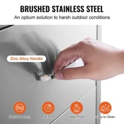 VEVOR Outdoor Kitchen Drawers 18W X 20.6H X 12.7D Inch, Flush Mount Double BBQ Drawers Stainless Steel With Handle, BBQ Island Drawers,Silver -Vevor GUEST 9e243ac8 eb2a 4b07 a517 59dc0f91100a