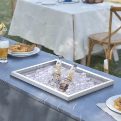 VEVOR Drop In Ice Chest, 20"L X 14"W X 12"H Stainless Steel Ice Cooler, Commercial Ice Bin With Cover, 40 Qt Outdoor Kitchen Ice Bar