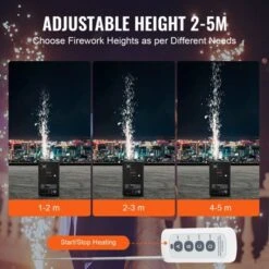 VEVOR Cold Spark Machine, 4 Pack 700W Output Fireworks Controllers, 6.6-16.4ft Adjustable Height, With Advanced DMX System, Screen, Black 10 VEVOR Cold Spark Machine, 4 Pack 700W Output Fireworks Controllers, 6.6-16.4ft Adjustable Height, With Advanced DMX System, Screen, Black -Vevor GUEST a01aaf39 ce12 4eec b118 c6f74f0aba1d