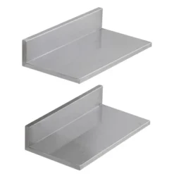 VEVOR 8.6" X 16" Stainless Steel Shelf, Wall Mounted Floating Shelving With Backsplash, 44 Lbs Load Capacity Commercial Shelves -Vevor GUEST a075844b 18d5 4fa3 b8ab f03fdff69671