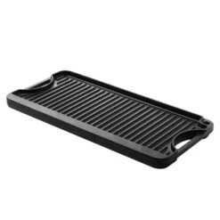 VEVOR Reversible Grill/Griddle, 20x10 Inch Pre-Seasoned Cast Iron Griddle, Portable Rectangular Pan With Handle, Family Cookware, Black -Vevor GUEST a0d9b888 e0c3 4147 b9b9 b46eba6bb28c