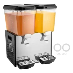 VEVOR Commercial Beverage Dispenser, 2 Tanks 18 L / 19 QT Per Tank Juice Dispenser, 370W Stainless Steel Ice Tea Drink Machine -Vevor GUEST a151d6ee 180f 467b a1c8 ced2fc381661
