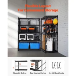 VEVOR Storage Shelves, 3000 Lbs, 5 Tier Heavy Duty Garage Shelving, 24" D X 48" W X 72" H Adjustable Metal Shelves For Industrial Shelving Unit 9 VEVOR Storage Shelves, 3000 Lbs, 5 Tier Heavy Duty Garage Shelving, 24" D X 48" W X 72" H Adjustable Metal Shelves For Industrial Shelving Unit -Vevor GUEST a1eaae20 0b6b 4127 a3ac 2b3d6a1d8e7b