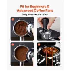 VEVOR Espresso Tamper 58mm, Spring Loaded Coffee Tamper, 30 Lbs Tamper Tool Espresso, Stainless Tamper With Non-Slip Grip, Black -Vevor GUEST a2351146 bc8c 4cea bacd a116beaa82de