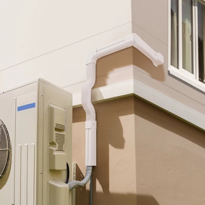 VEVOR Mini Split Line Set Cover 3-inch W 15.8Ft L, PVC Decorative Pipe Line Cover For Air Conditioner With 4 Straight Ducts, White 1 VEVOR Mini Split Line Set Cover 3-inch W 15.8Ft L, PVC Decorative Pipe Line Cover For Air Conditioner With 4 Straight Ducts, White