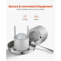 VEVOR Ice Diamond Press, 2.4" Ice Ball Maker, Aviation Aluminum Diamond Ice Ball Press Kit For Ice Diamond, Ice Press With Tong And Drip Tray -Vevor GUEST a34cb0a0 e463 42ac a859 19e28def956c