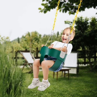 VEVOR Toddler Swing Seat, High Back Full Bucket Baby Swing Seat With Coated Chains And Carabiners, Support 150 Lbs Baby Outdoor Swing 1 VEVOR Toddler Swing Seat, High Back Full Bucket Baby Swing Seat With Coated Chains And Carabiners, Support 150 Lbs Baby Outdoor Swing