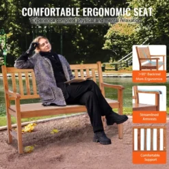 VEVOR Outdoor Bench, 50 Inches Wood Garden Bench For Outdoors, Outdoor Garden Park Bench With Backrest And Armrests, 800 Lbs Load Capacity Bench 11 VEVOR Outdoor Bench, 50 Inches Wood Garden Bench For Outdoors, Outdoor Garden Park Bench With Backrest And Armrests, 800 Lbs Load Capacity Bench -Vevor GUEST a3ed2a97 0ceb 4061 b64b f9210415b0a1