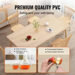 VEVOR Clear Table Cover Protector, 36" X 72" Rectangle Table Cover, 1.5 Mm Thick PVC Plastic Tablecloth, Waterproof Desktop Protector -Vevor GUEST a3f67438 5a05 4ff7 a5db aa43fb4fdf6c