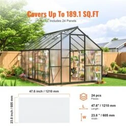 VEVOR 24 Pack Polycarbonate Greenhouse Panels, 2' X 4' X 0.16'' Roof Panels Sheets, Waterproof UV Protected Corrugated Plastic Roofing -Vevor GUEST a4d854ed cb6f 4e1c 830f 63ba21dfbb33
