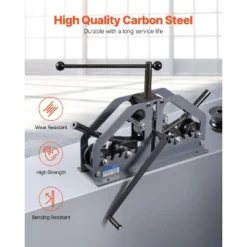 VEVOR Tube Roller Bender, Max 1-1/2" Manual Tube Pipe Roller Bender With 6 Dies, 360° Copper Aluminum Pipe Bending Tool For Square, Round Tube -Vevor GUEST a6e3b591 398c 44ce 8f8b f35c4d75a5f8