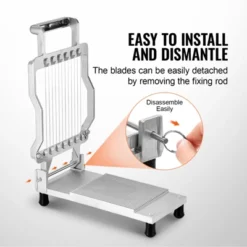 VEVOR Cheese Cutter With Wire, 0.39" & 0.78" Cheeser Butter Cutting Blade, Aluminum Alloy Cheese Slicer With 316 Stainless Steel Knife Wire -Vevor GUEST a73ac8dc 9c20 4d70 8469 d60f1a90f628