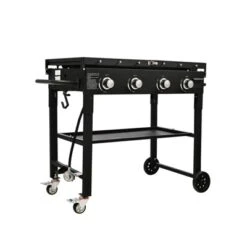 VEVOR Commercial Griddle On Cart, 36" Heavy Duty Manual Flat Top Griddle, Outdoor Cooking Station With Side Shelves, Steel Natural Gas Griddle -Vevor GUEST a79bfd4d 1a1a 4054 963a 46bb671b2a17