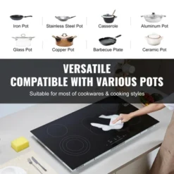 VEVOR Electric Cooktop, 36 Inch 5 Burners Built-in Electric Stove Top, 8600W Ceramic Top Radiant Cooktop With Glass Panel, Touch Control, Timer 11 VEVOR Electric Cooktop, 36 Inch 5 Burners Built-in Electric Stove Top, 8600W Ceramic Top Radiant Cooktop With Glass Panel, Touch Control, Timer -Vevor GUEST a7c1c12b 966e 4f0c bed2 3592a7f68f18