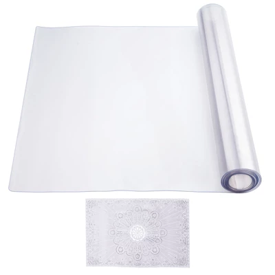 VEVOR Plastic Table Cover, 24 X 96 Inch 1.5 Mm Thick Clear Table Protector, Rectangle PVC Desk Mat, Waterproof & Easy Cleaning, Transparent 8 VEVOR Plastic Table Cover, 24 X 96 Inch 1.5 Mm Thick Clear Table Protector, Rectangle PVC Desk Mat, Waterproof & Easy Cleaning, Transparent - Image 8