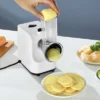 VEVOR Electric Cheese Grater Salad Maker, 200W Salad Shooter, Electric Vegetable Slicer Shredder Chopper For Fruits With 5 Attachments, White