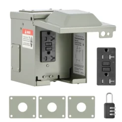 VEVOR Outdoor Electrical Outlet Box, 20 AMP GFCI Receptacle, Electrical Outlet Panel Box With GFCI Protection, IP54 Weatherproof Exterior, Gray -Vevor GUEST a9e4e722 47f3 48ca af78 954ad3b7e2c5