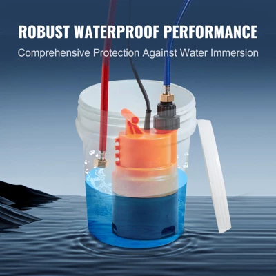VEVOR Tankless Water Heater Flushing Kit, Includes Efficient Pump & 5 Gallon Pail & 2 Hoses & Descaling Powder, Orange 5 VEVOR Tankless Water Heater Flushing Kit, Includes Efficient Pump & 5 Gallon Pail & 2 Hoses & Descaling Powder, Orange - Image 5