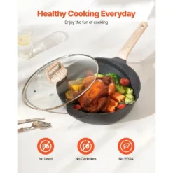 VEVOR 17 Piece Pots And Pans Set Nonstick, Granite Cookware Set, Induction Cookwares, Kitchen RV Cooking Sets, Black -Vevor GUEST acc56d8d 46fc 4f4a 9fdb 46cabe1be657